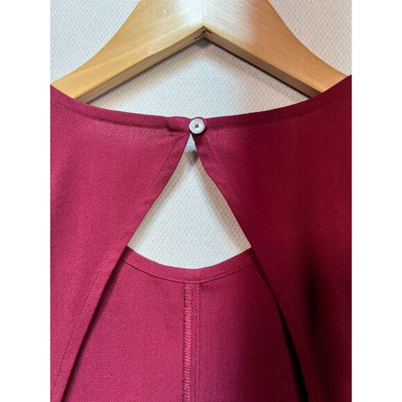 Abercrombie & Fitch Womens Swing  A Line Dress Summer Size Medium Red Sleeveless - Picture 11 of 13